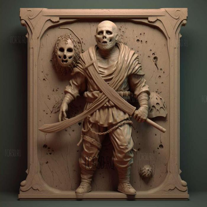 jason voorhees 4 stl model for CNC